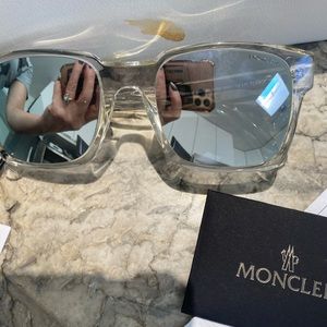 Moncler mirirored clear sunglasses brand new - authentic